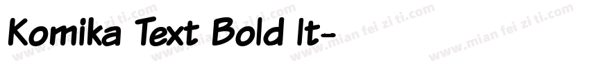 Komika Text Bold It字体转换